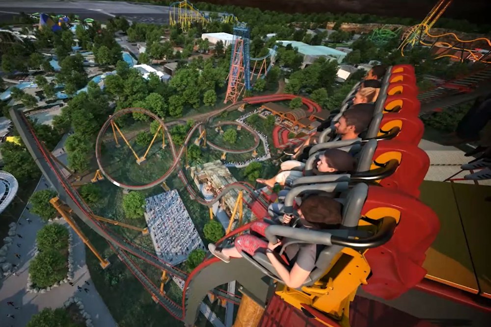 Dr. Diabolical's Cliffhanger Roller Coaster Premiering at Six Flags Fiesta Texas